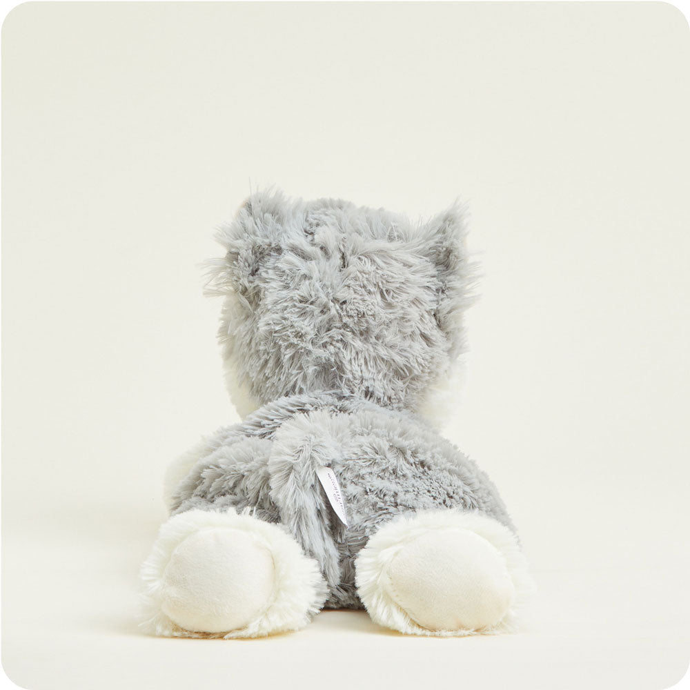 Image 98: Microwavable Laying Down Gray Cat Heating Pad Warmies