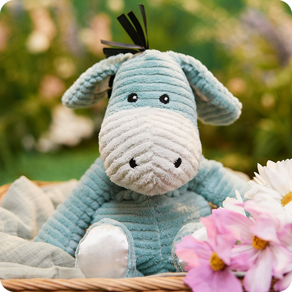 Image 103: my first warmies donkey in garden picnic setting