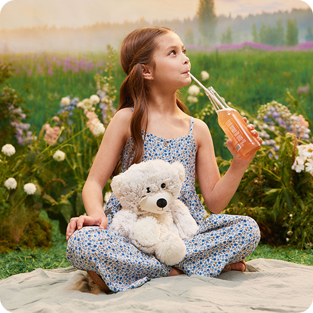 Image 101: marshmallow brown bear warmies lifestyle