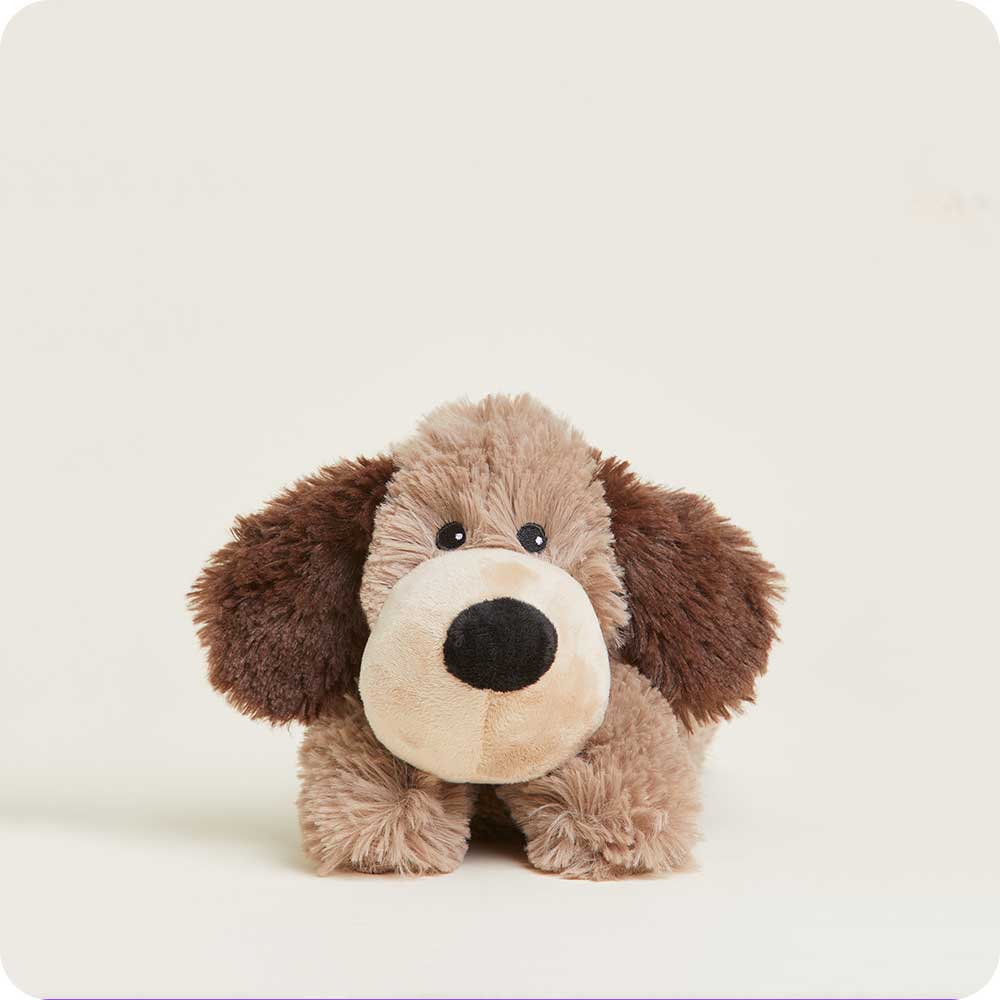 Image 95: Microwavable Brown Dog Stuffed Animal Warmies Junior