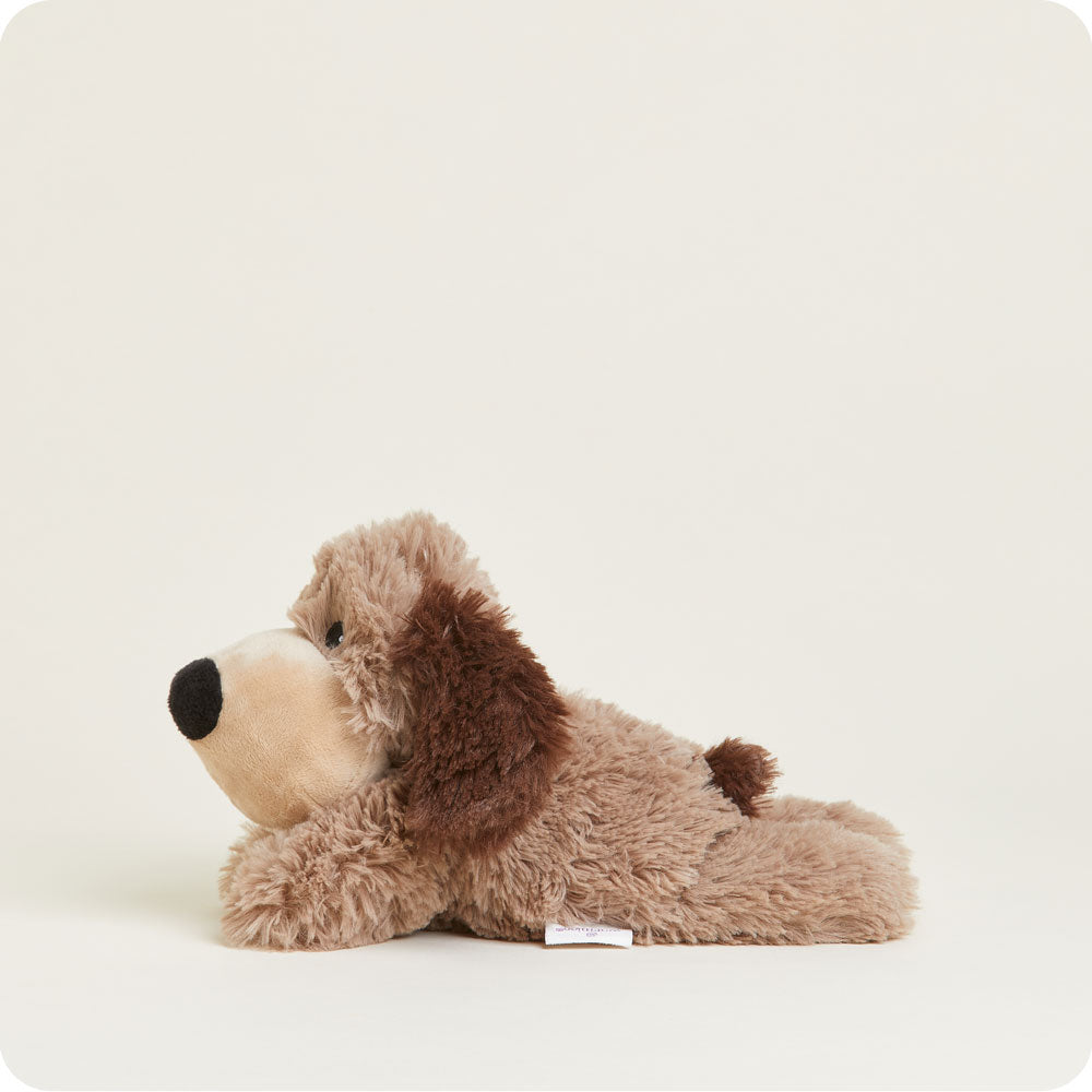 Image 98: Microwavable Brown Dog Heating Pad Warmies Junior