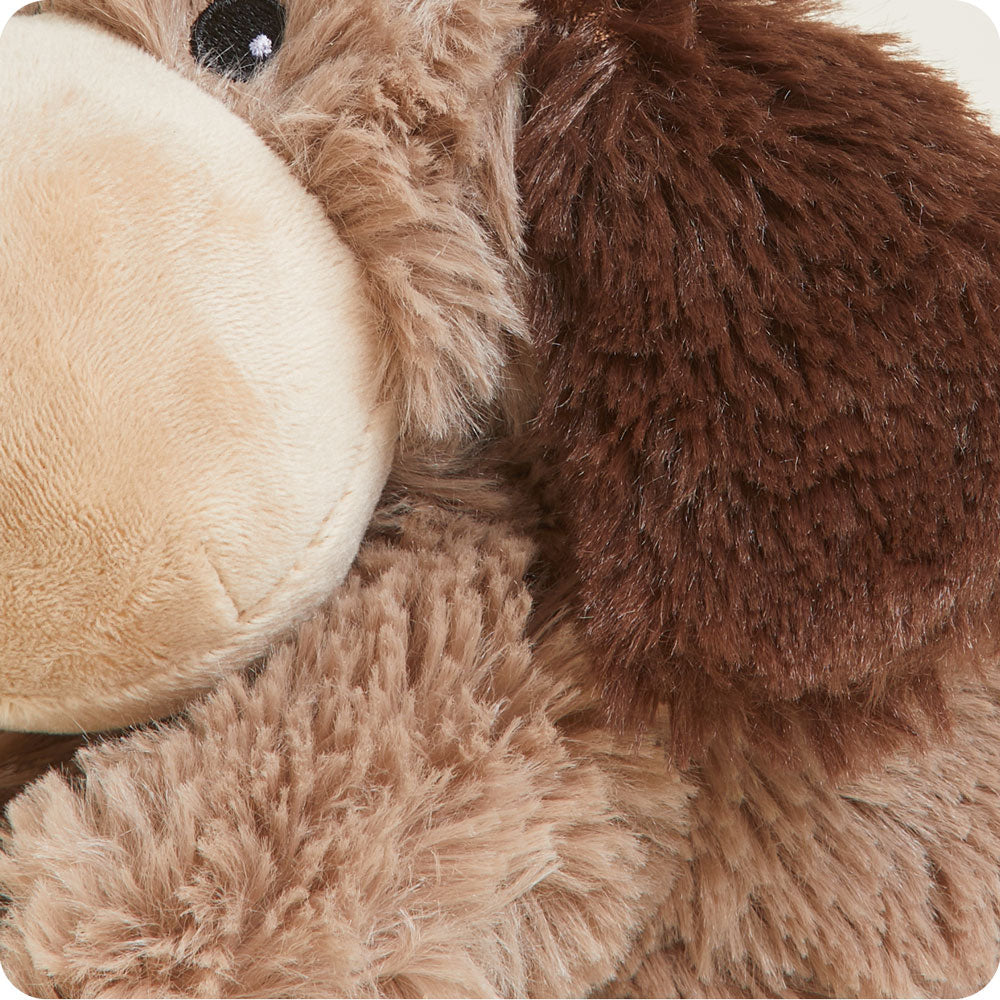 Image 100: Soft Warm Weighted Brown Dog Plush Warmies Junior