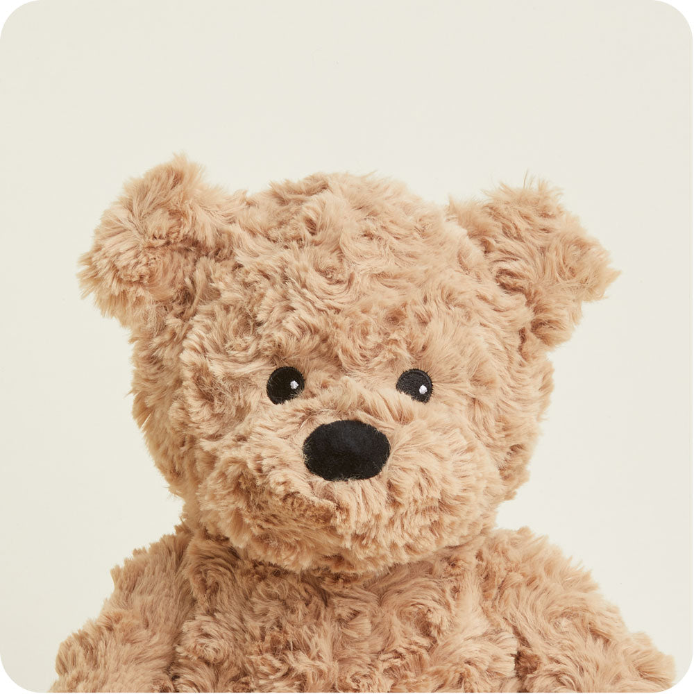 Image 105: Brown Curly Bear Stuffed Animal Warmies