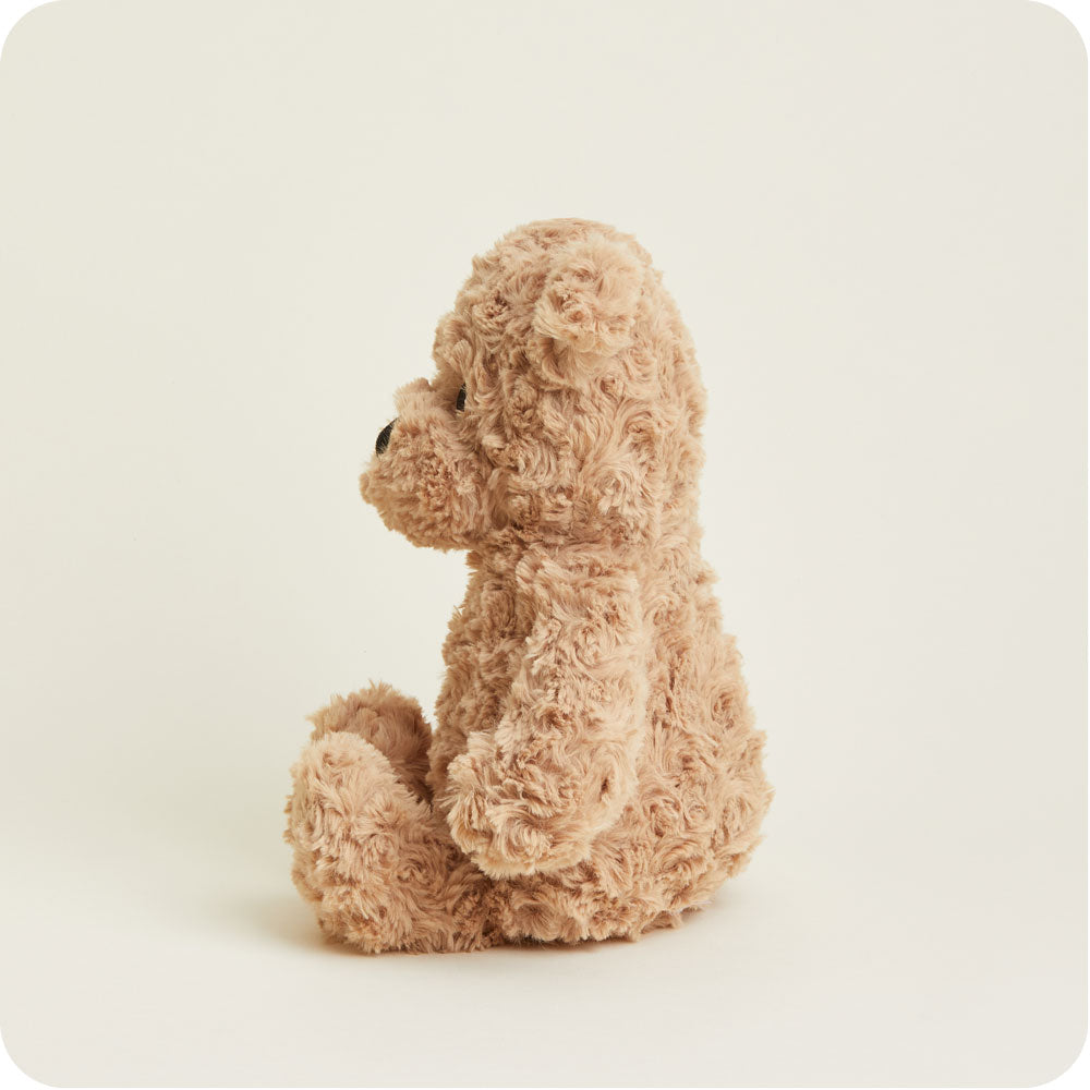 Image 107: Microwavable Brown Curly Bear Heating Pad Warmies