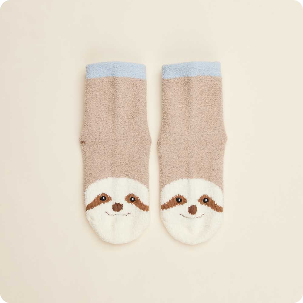 Image 112: Microwavable Sloth Crew Socks - Warmies USA