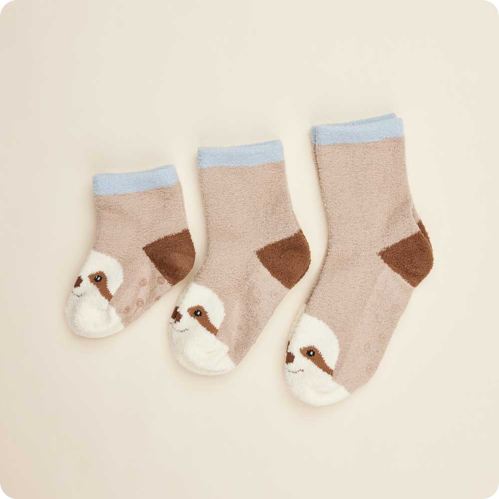 Image 107: Microwavable Sloth Crew Socks - Warmies USA