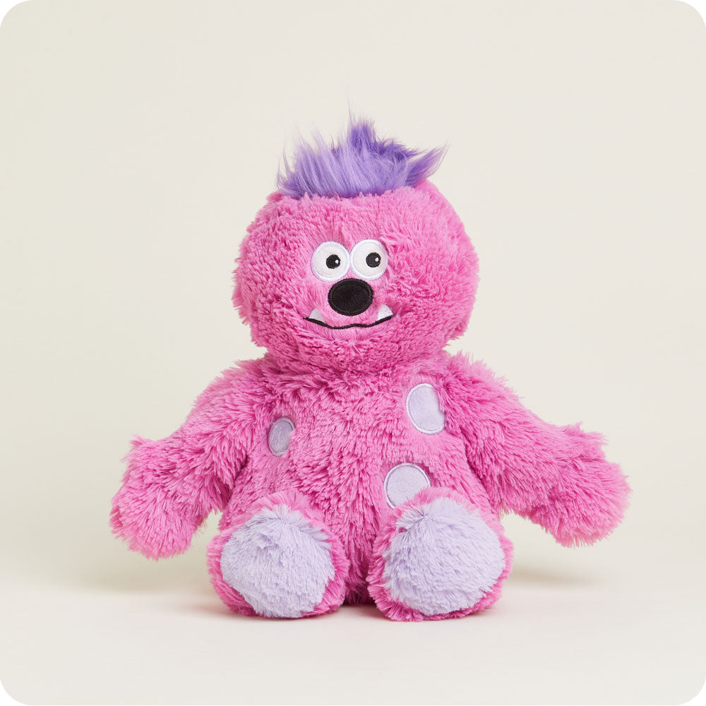 Image 102: Microwavable Pink Monster Stuffed Animal Warmies