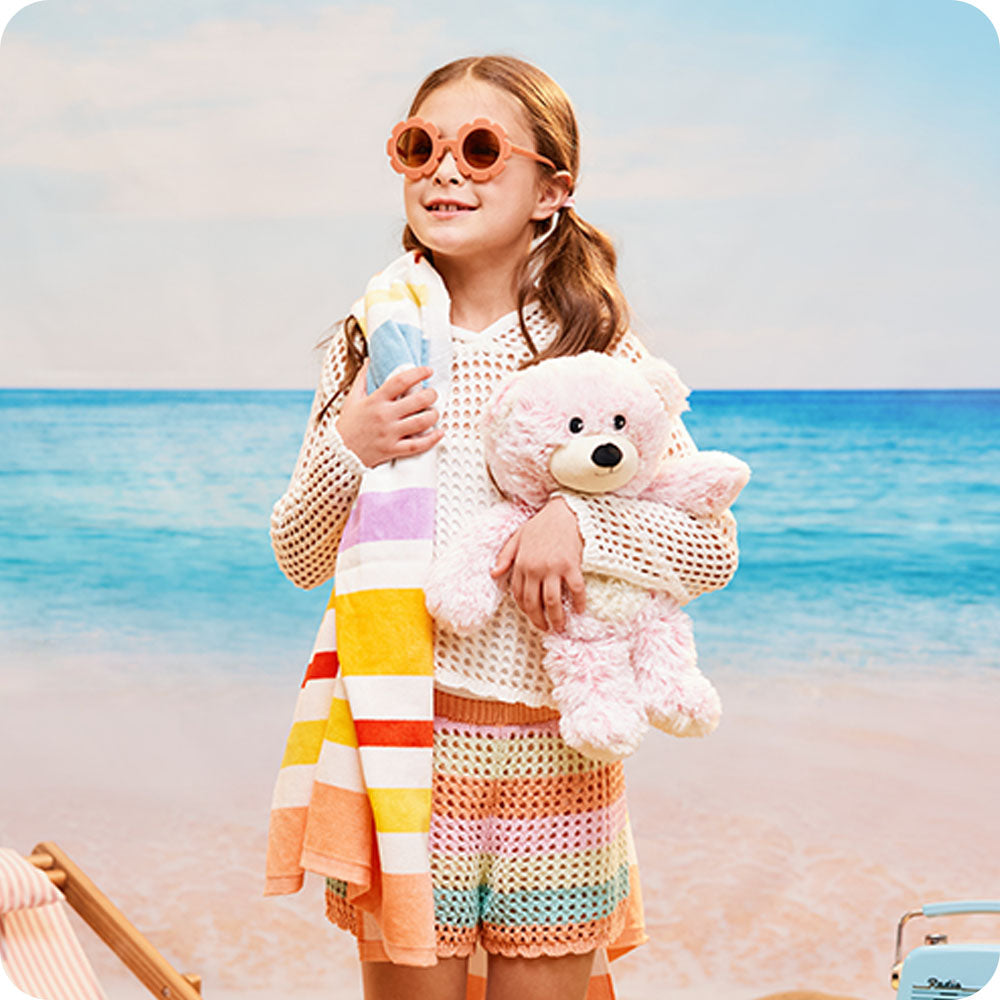 Image 98: pink marshmallow bear beach lifestyle
