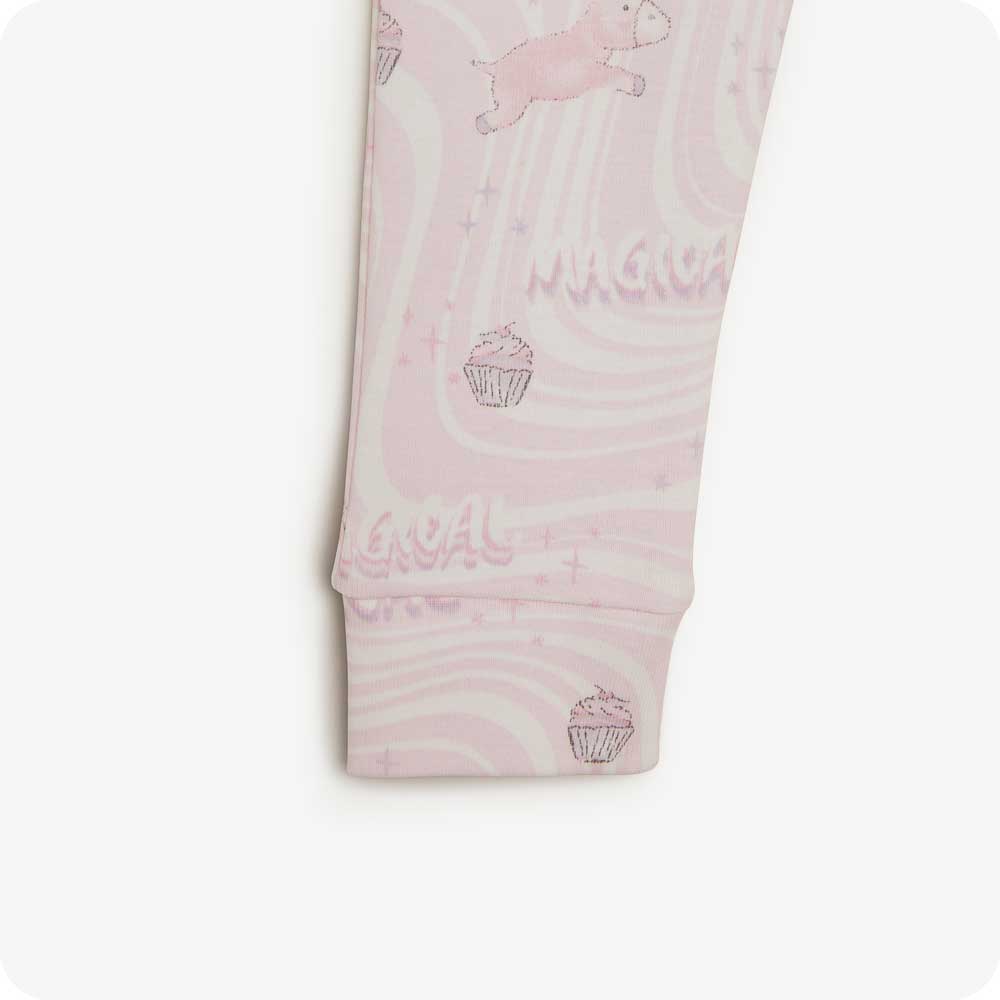 Image 87: Cozy Unicorn Pajama Set with Horn - Warmies