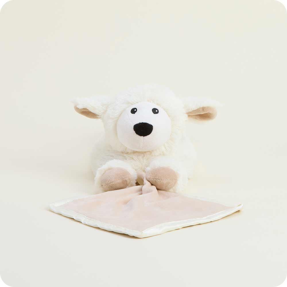 Image 94: Microwavable Sheep Infant Security Blanket Stuffed Animal Warmies