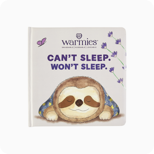 Image 90: Microwavable Can't Sleep. Won't Sleep. Board Book - Warmies USA