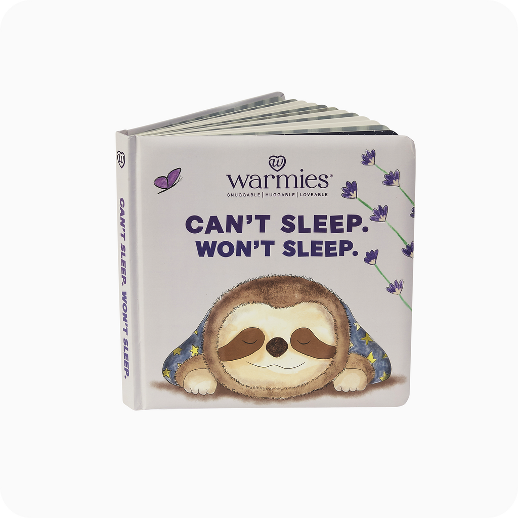 Image 95: Microwavable Can't Sleep. Won't Sleep. Board Book - Warmies USA