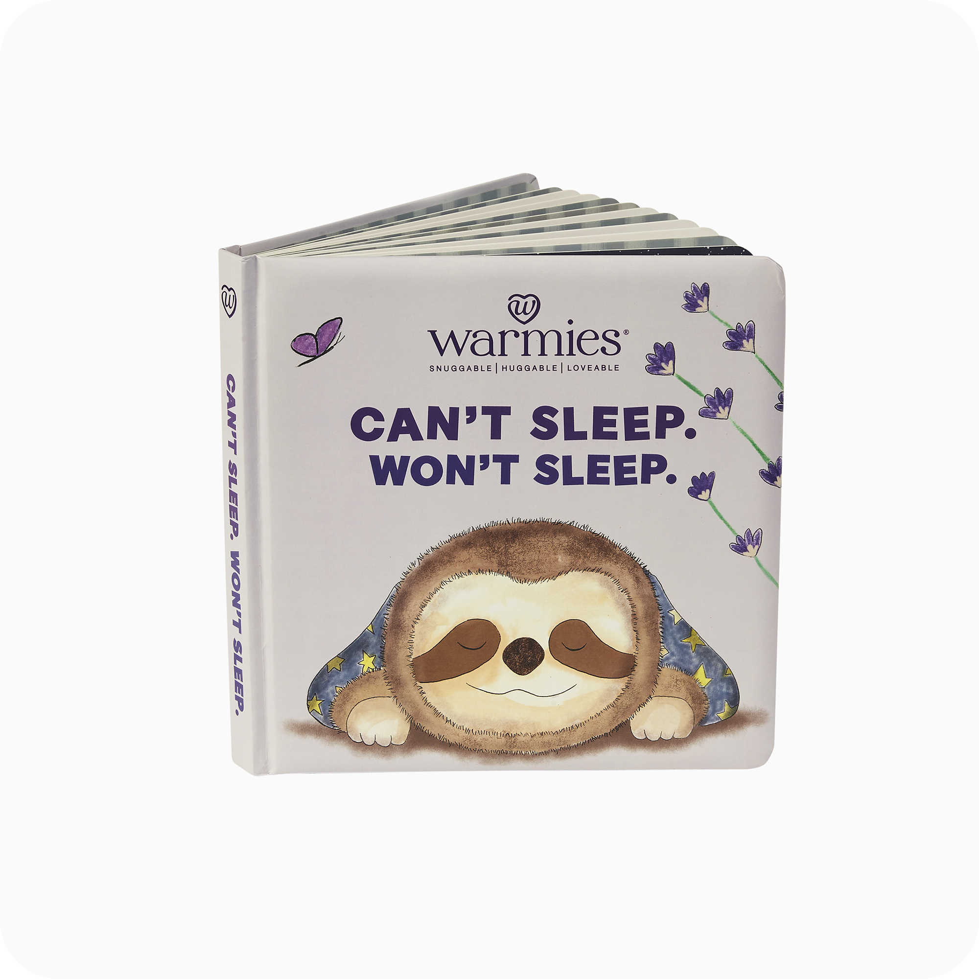 Image 95: Microwavable Can't Sleep. Won't Sleep. Board Book - Warmies USA