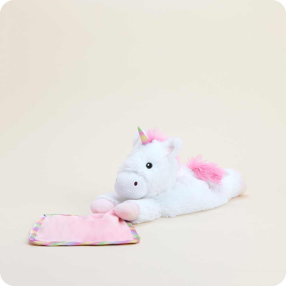 Image 94: Microwavable Unicorn Infant Security Blanket