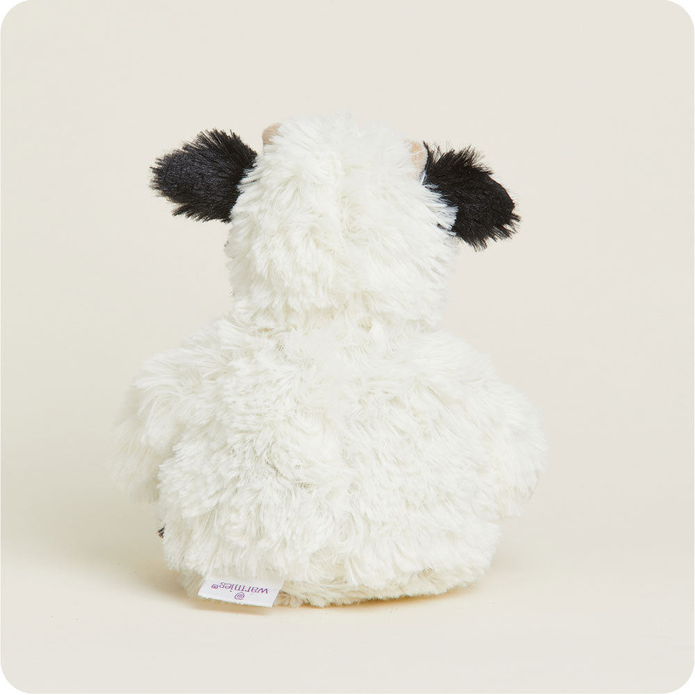Image 100: Heated Black and White Cow Plush Warmies Junior