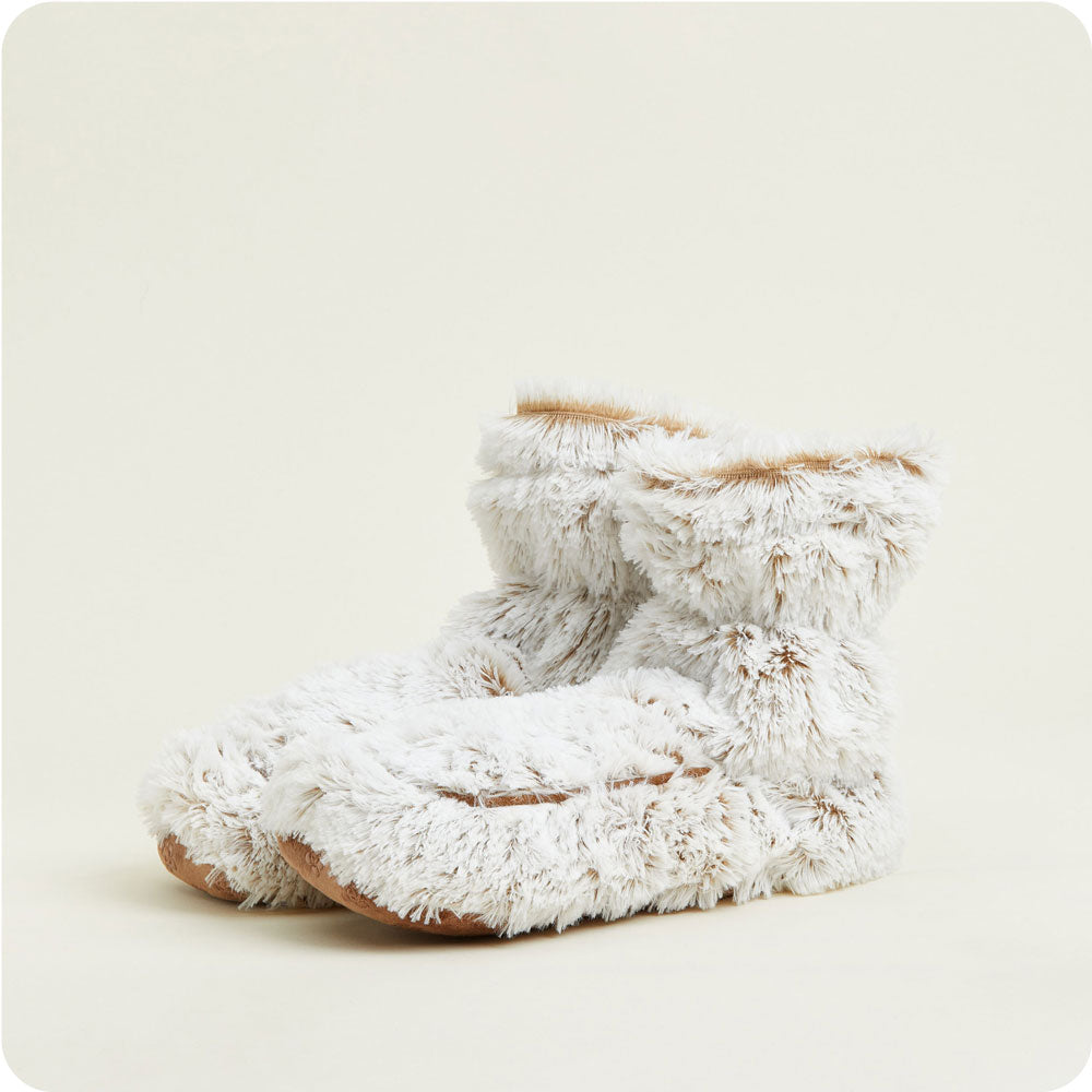 Image 97: Brown Warmies Boots: Cozy warmth meets style from Warmies USA.