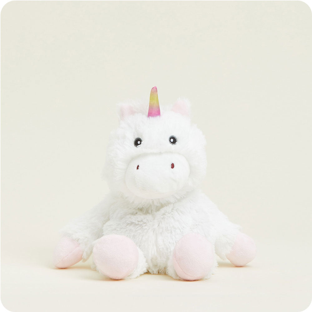 Image 97: Microwavable White Unicorn Stuffed Animal Warmies Junior