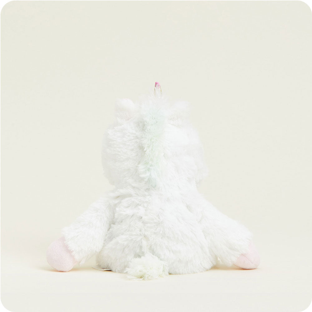 Image 100: Microwavable White Unicorn Heating Pad Warmies Junior
