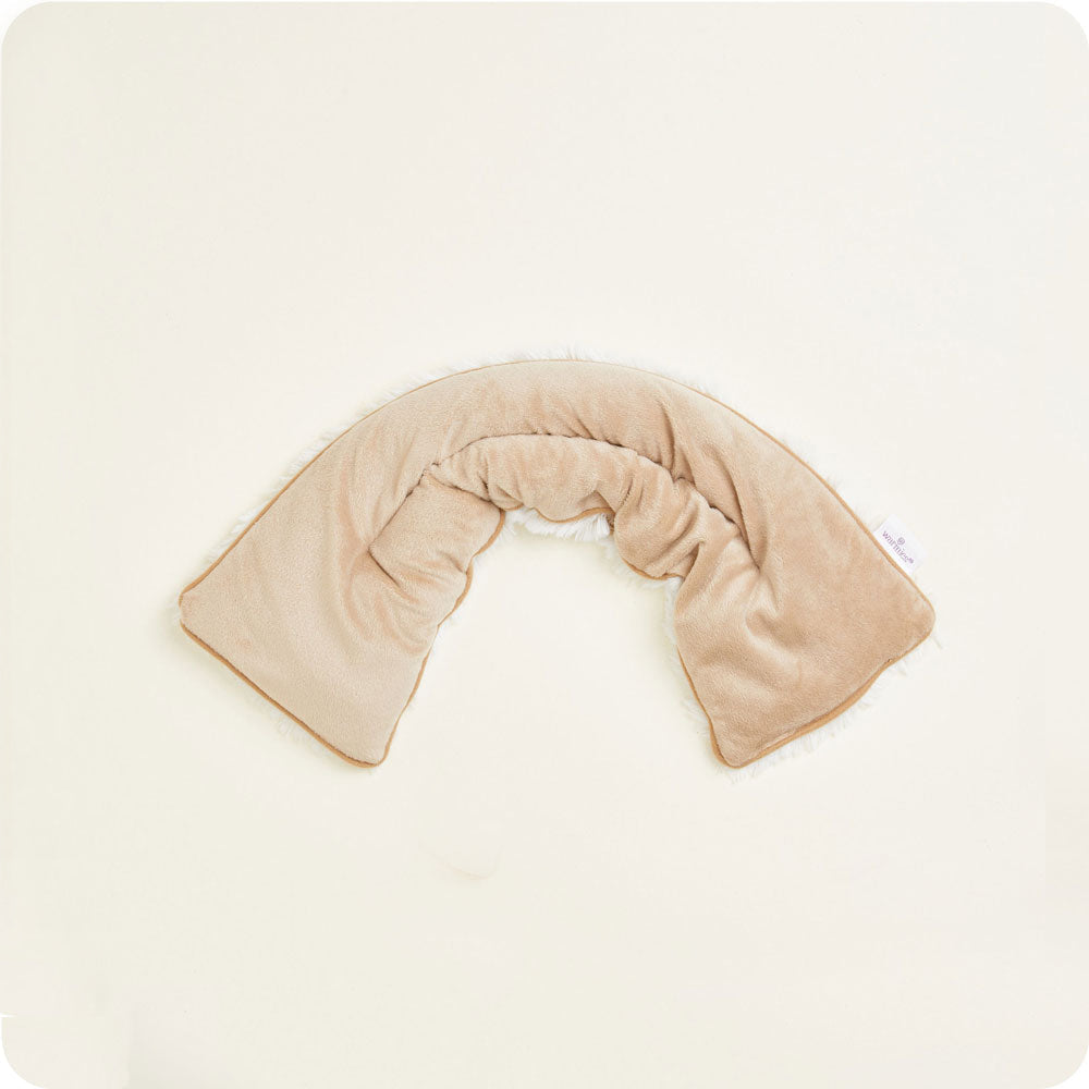 Image 100: Warmies USA: Brown Marshmallow Microwavable Neck Wrap