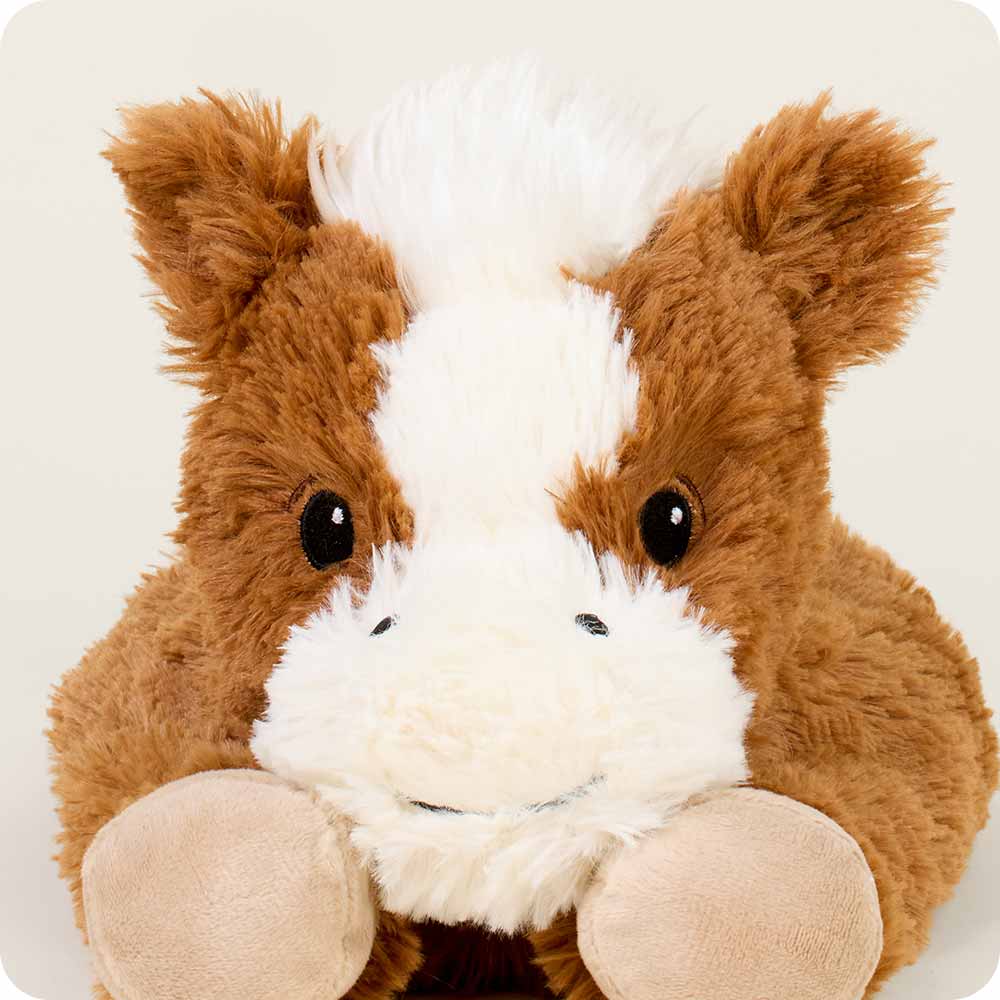 Image 96: Laying Down Horse Stuffed Animal Warmies