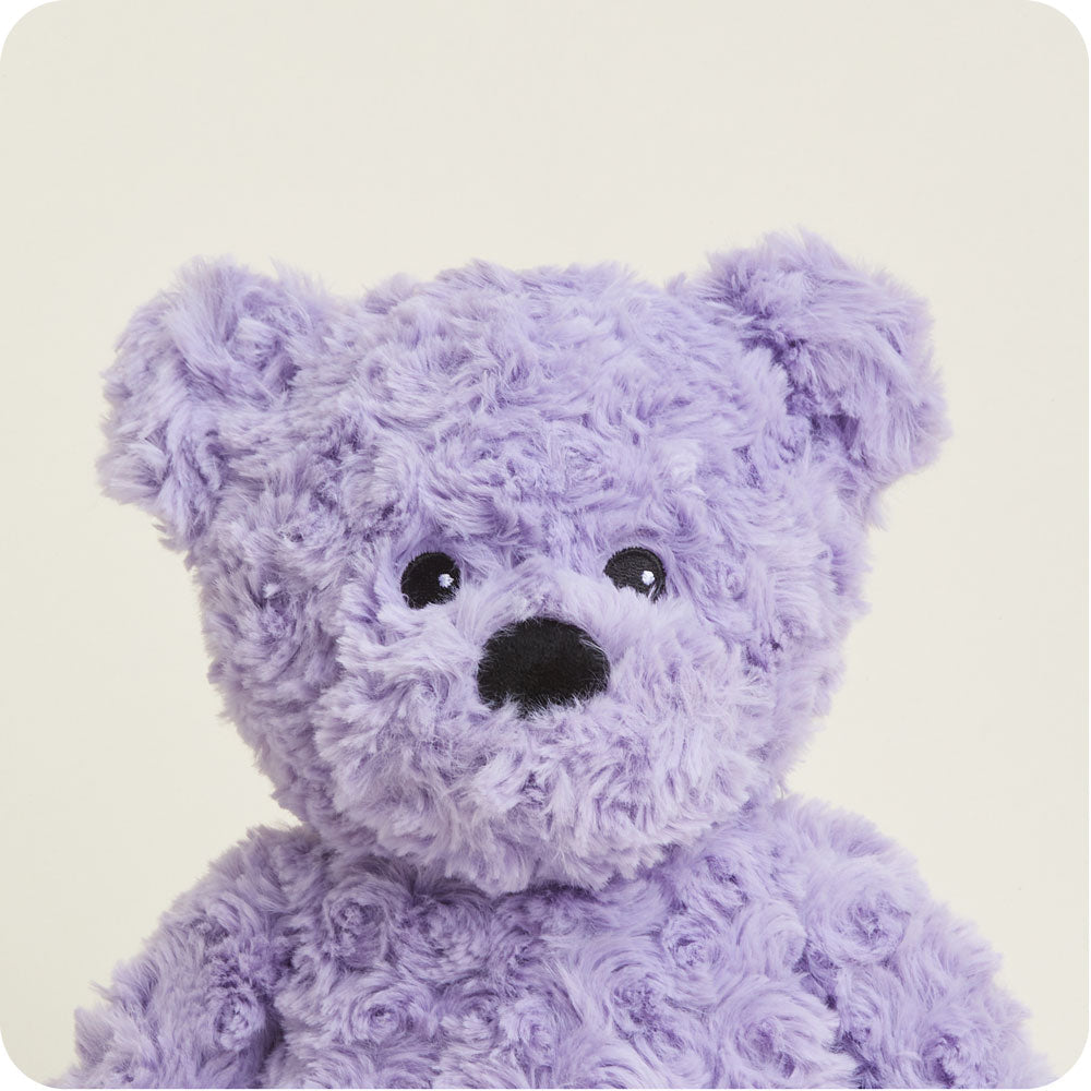 Image 101: Purple Curly Bear Stuffed Animal Warmies
