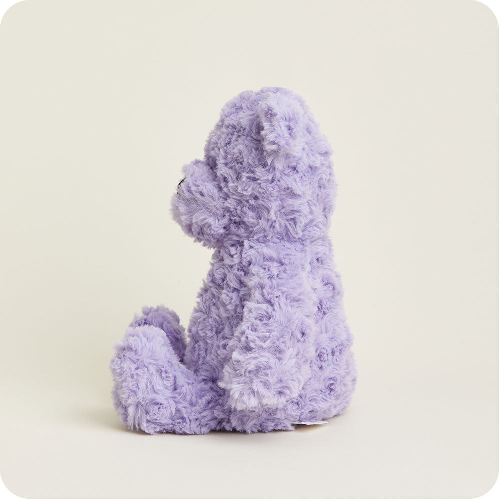 Image 103: Microwavable Purple Curly Bear Heating Pad Warmies